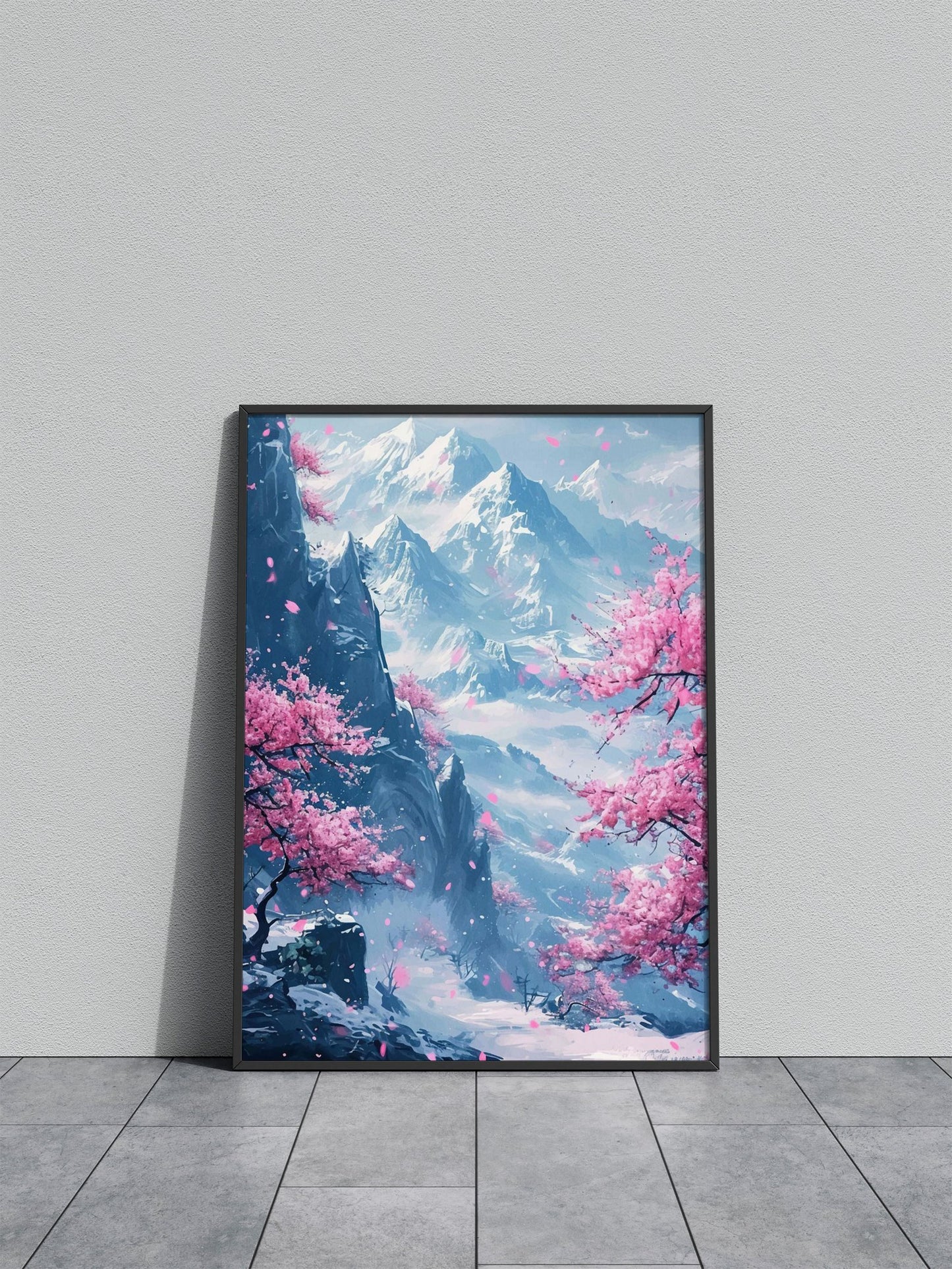 Japan Cherry Landscape Asian Style Poster | Wall Art for Home & Office | High-Quality Print