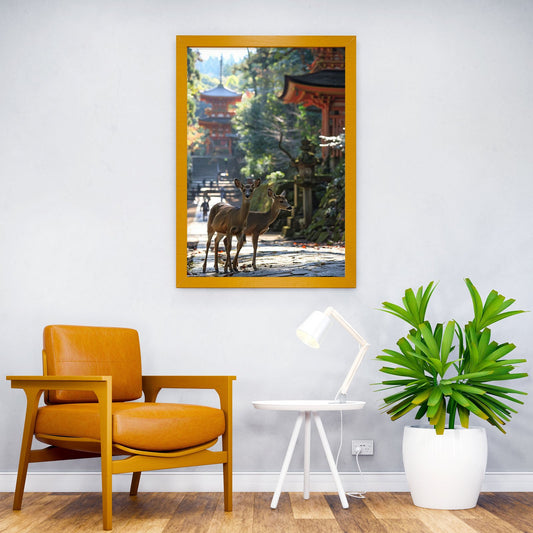 Japan Deer Park Asian Style Poster | Wall Art for Home & Office | High-Quality Print - High-Quality Visual Display