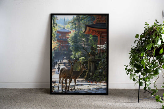 Japan Deer Park Asian Style Poster | Wall Art for Home & Office | High-Quality Print - High-Quality Visual Display