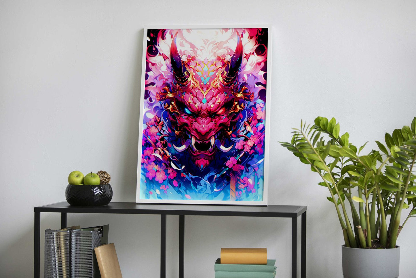 Japan Devil Mask Asian Style Poster | Wall Art for Home & Office | High-Quality Print - High-Quality Visual Display
