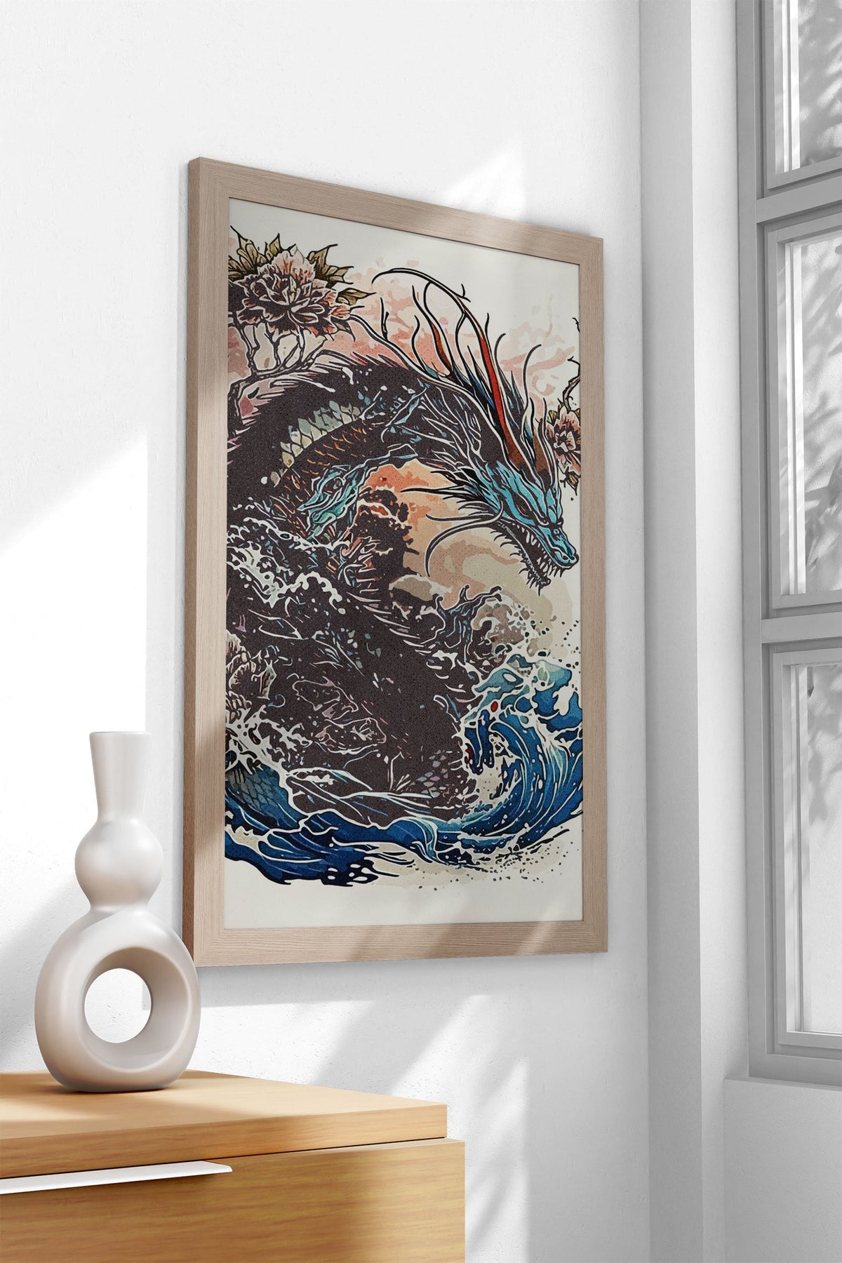 Japan Dragon Art Asian Style Poster | Wall Art for Home & Office | High-Quality Print - High-Quality Visual Display