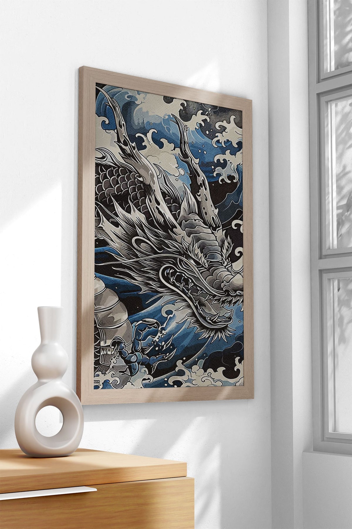 Japan Dragon Asian Style Poster | Wall Art for Home & Office | High-Quality Print - High-Quality Visual Display