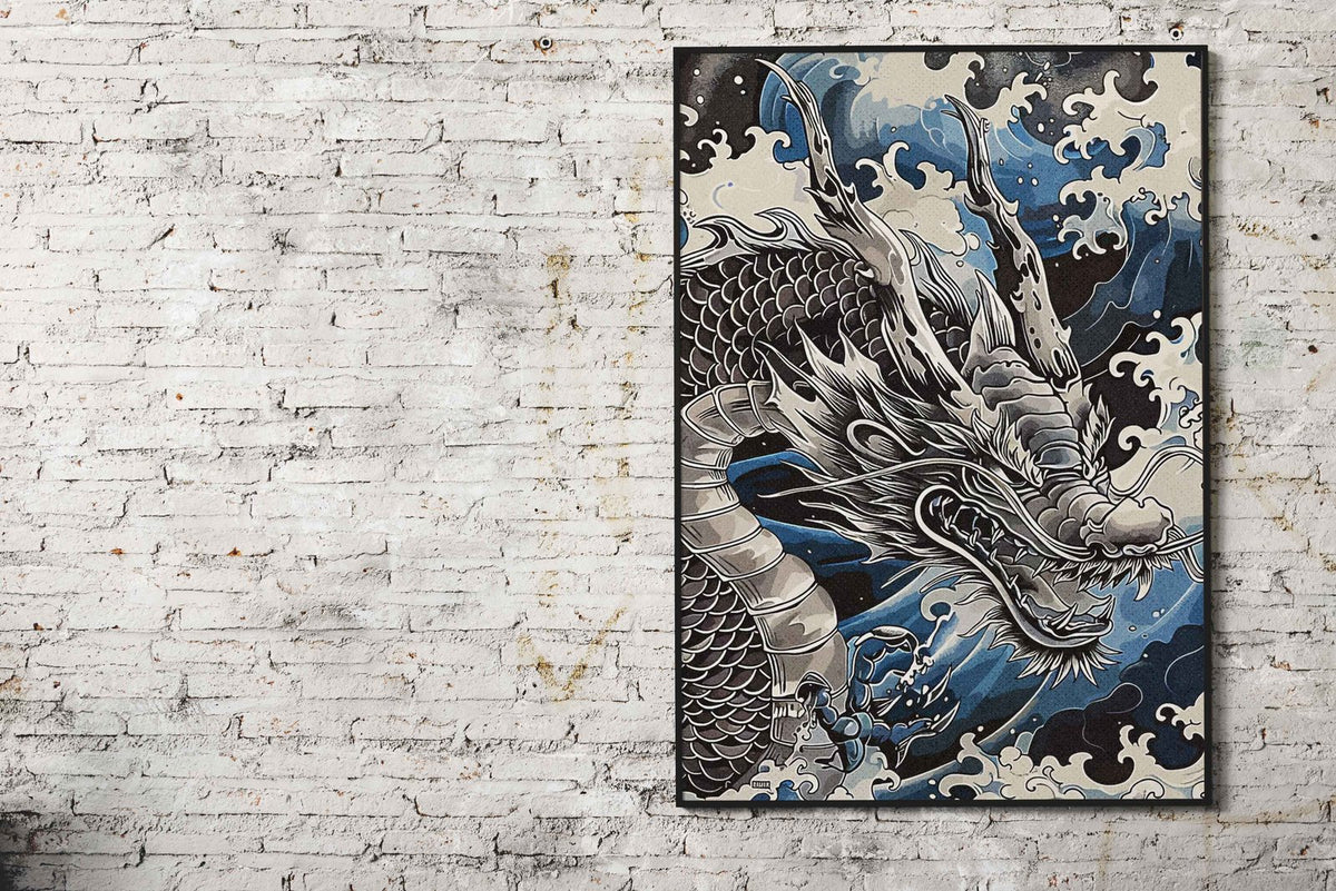 Japan Dragon Asian Style Poster | Wall Art for Home & Office | High-Quality Print - High-Quality Visual Display