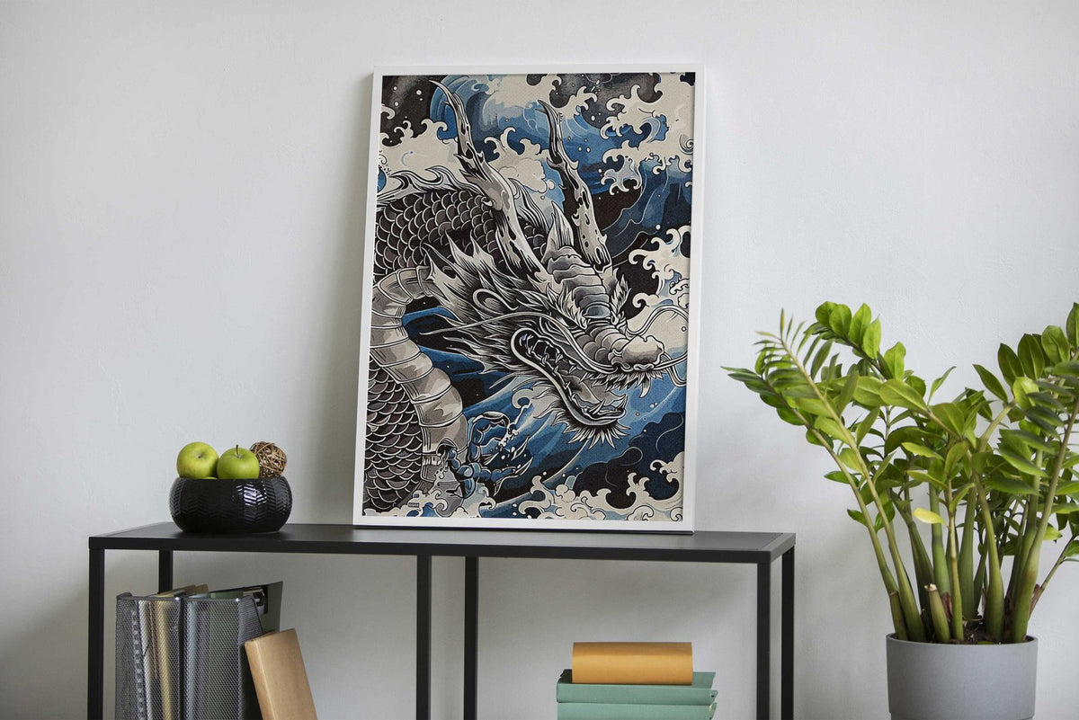 Japan Dragon Asian Style Poster | Wall Art for Home & Office | High-Quality Print - High-Quality Visual Display