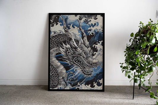 Japan Dragon Asian Style Poster | Wall Art for Home & Office | High-Quality Print - High-Quality Visual Display