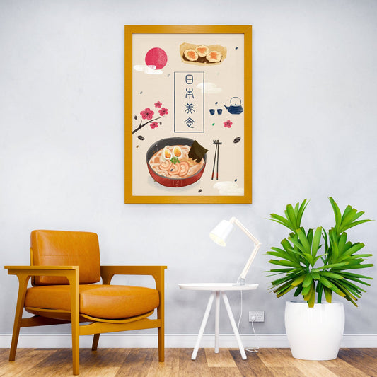 Japan Food sushi ramen Asian Style Poster | Wall Art for Home & Office | High-Quality Print - High-Quality Visual Display
