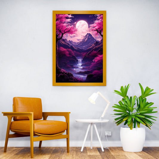 Japan Fuji Cherry Tree Asian Style Poster | Wall Art for Home & Office | High-Quality Print - High-Quality Visual Display