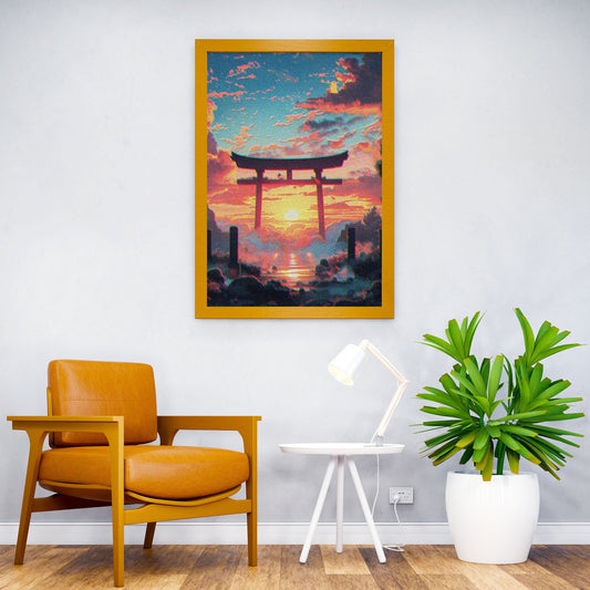 Japan Gate Asian Style Poster | Wall Art for Home & Office | High-Quality Print - High-Quality Visual Display
