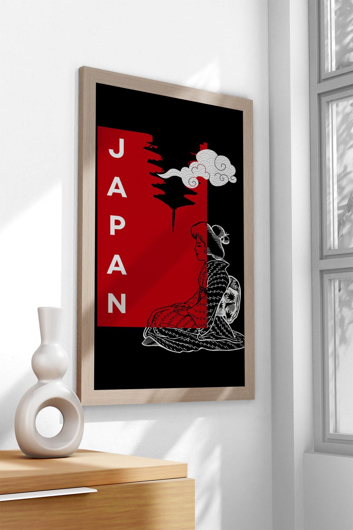 Japan Geisha Art Asian Style Poster | Wall Art for Home & Office | High-Quality Print - High-Quality Visual Display