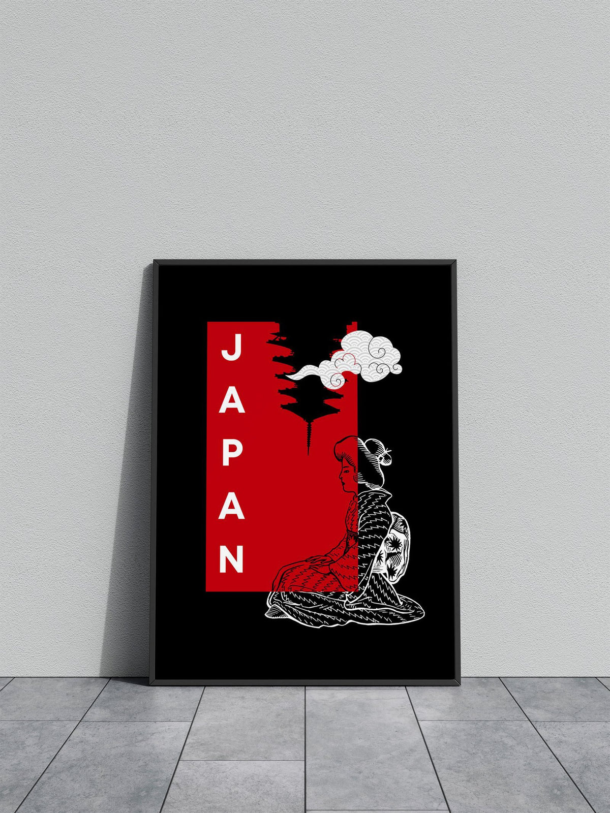 Japan Geisha Art Asian Style Poster | Wall Art for Home & Office | High-Quality Print - High-Quality Visual Display