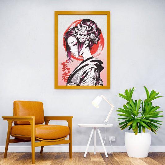 Japan Geisha oil painting Asian Style Poster | Wall Art for Home & Office | High-Quality Print - High-Quality Visual Display