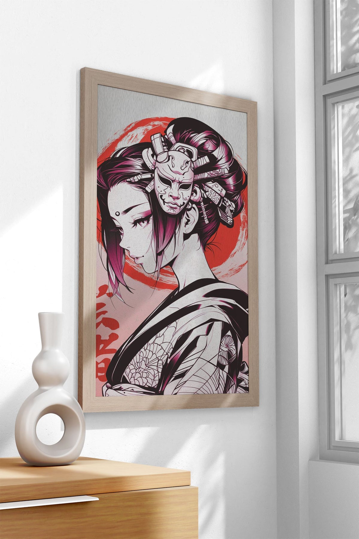 Japan Geisha oil painting Asian Style Poster | Wall Art for Home & Office | High-Quality Print - High-Quality Visual Display