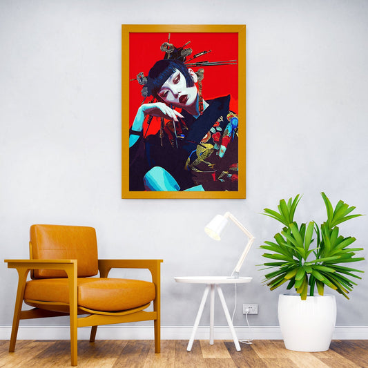 Japan Geisha Asian Style Poster | Wall Art for Home & Office | High-Quality Print - High-Quality Visual Display