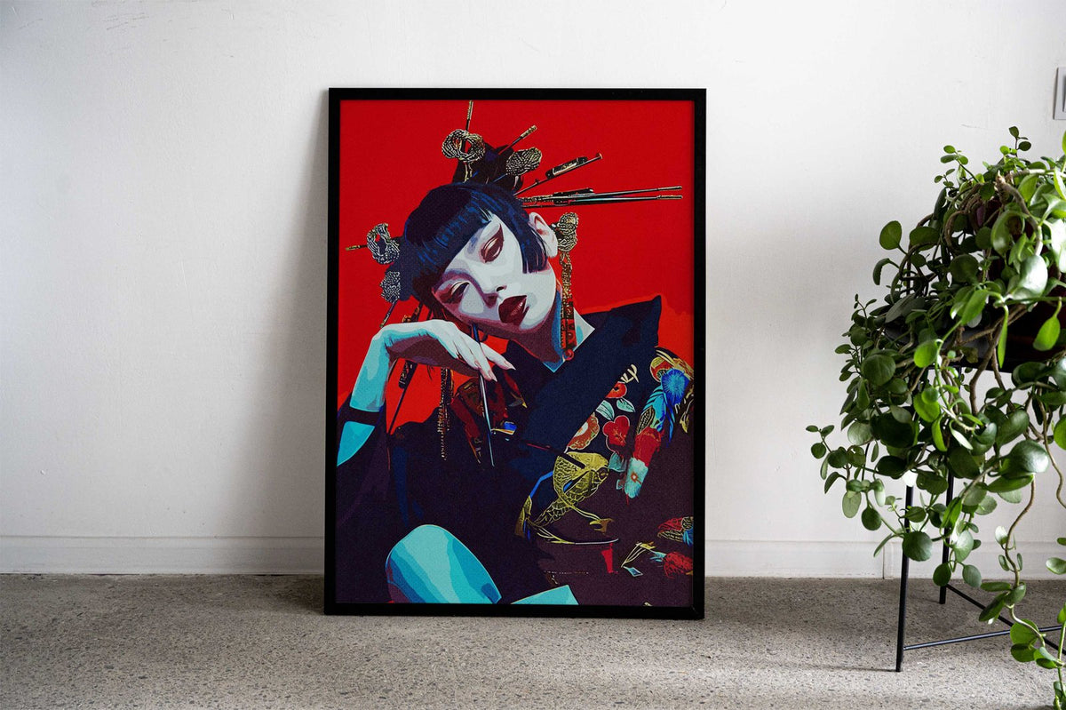 Japan Geisha Asian Style Poster | Wall Art for Home & Office | High-Quality Print - High-Quality Visual Display
