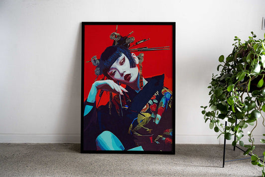 Japan Geisha Asian Style Poster | Wall Art for Home & Office | High-Quality Print - High-Quality Visual Display