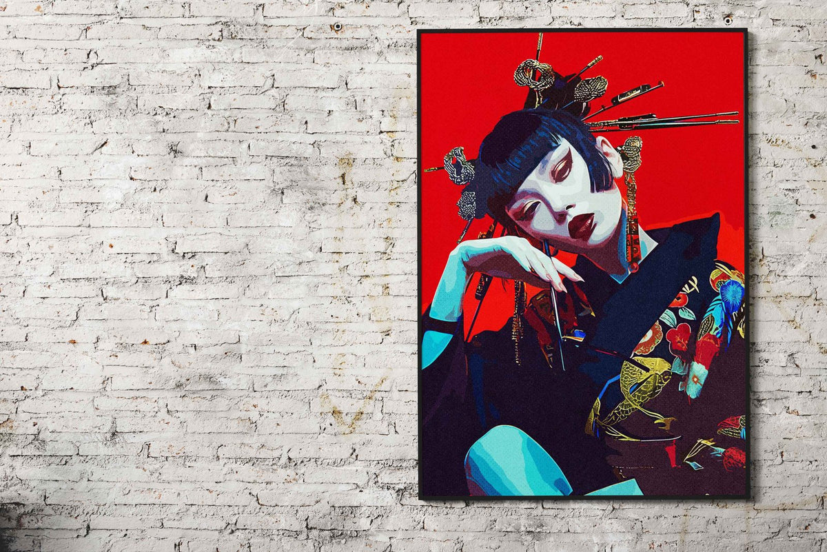 Japan Geisha Asian Style Poster | Wall Art for Home & Office | High-Quality Print - High-Quality Visual Display