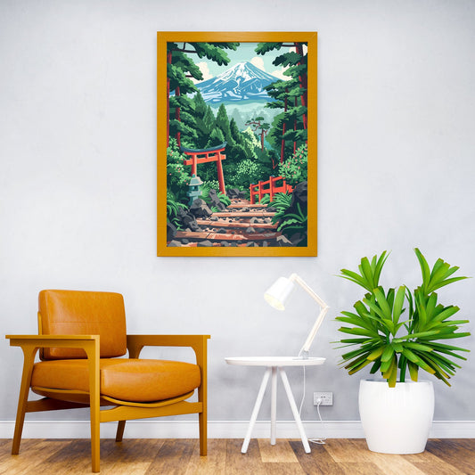 Japan Hiking Mount Fuji Asian Style Poster | Wall Art for Home & Office | High-Quality Print - High-Quality Visual Display