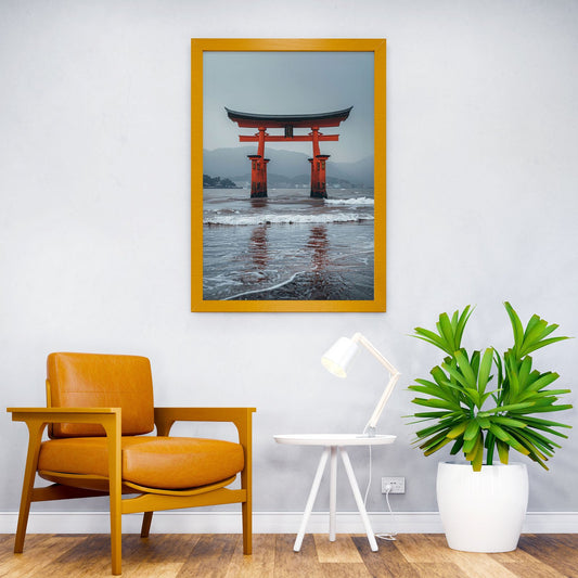 Japan Itsukushima Shrine Asian Style Poster | Wall Art for Home & Office | High-Quality Print - High-Quality Visual Display