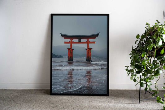 Japan Itsukushima Shrine Asian Style Poster | Wall Art for Home & Office | High-Quality Print - High-Quality Visual Display