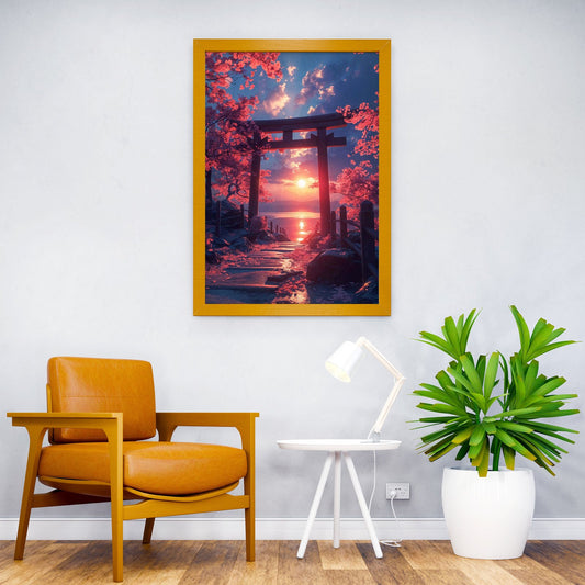 Japan Landscape Sakura Asian Style Poster | Wall Art for Home & Office | High-Quality Print - High-Quality Visual Display