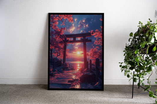 Japan Landscape Sakura Asian Style Poster | Wall Art for Home & Office | High-Quality Print - High-Quality Visual Display