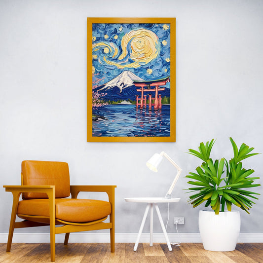 Japan Landscape Van Gogh Asian Style Poster | Wall Art for Home & Office | High-Quality Print - High-Quality Visual Display