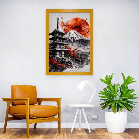 Japan Landscape art Asian Style Poster | Wall Art for Home & Office | High-Quality Print - High-Quality Visual Display