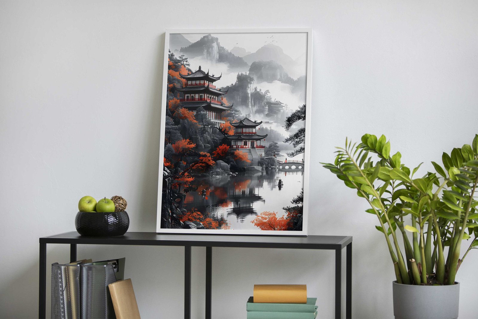 Japan Misty Mountains Asian Style Poster | Wall Art for Home & Office | High-Quality Print - High-Quality Visual Display