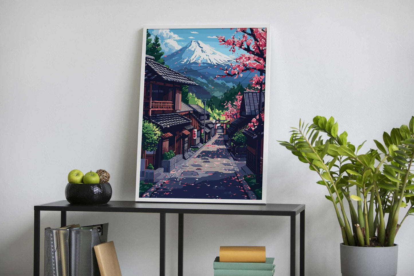 Japan Mount Fuji Village Asian Style Poster | Wall Art for Home & Office | High-Quality Print