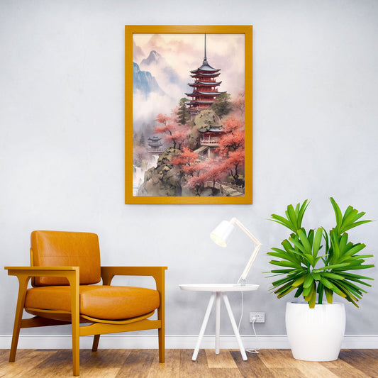 Japan Mountain Asian Style Poster | Wall Art for Home & Office | High-Quality Print - High-Quality Visual Display