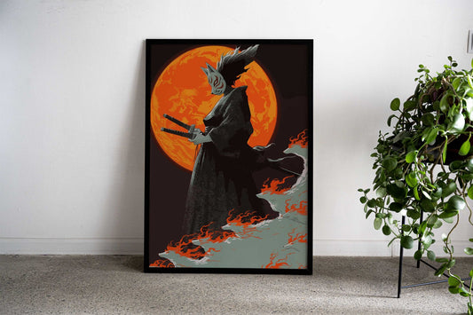 Japan Mysterious Samurai Asian Style Poster | Wall Art for Home & Office | High-Quality Print - High-Quality Visual Display