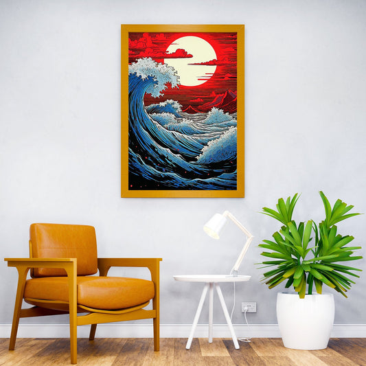 Japan Ocean Asian Style Poster | Wall Art for Home & Office | High-Quality Print - High-Quality Visual Display