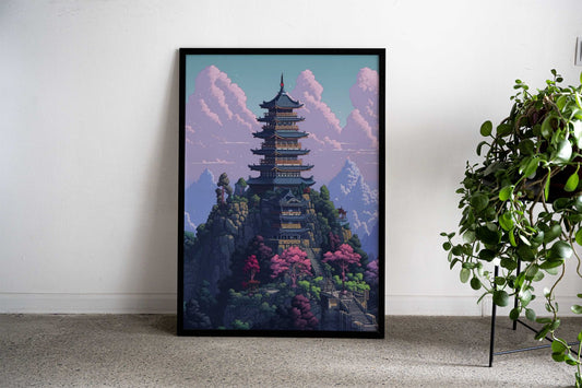 Japan Pixel Art 10 Asian Style Poster | Wall Art for Home & Office | High-Quality Print - High-Quality Visual Display