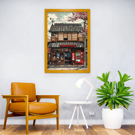 Japan Store Pixel Art Asian Style Poster | Wall Art for Home & Office | High-Quality Print - High-Quality Visual Display