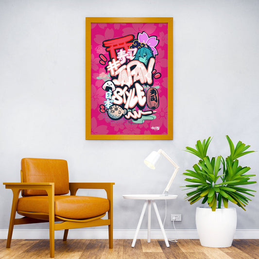 Japan Style Graffiti Art Asian Style Poster | Wall Art for Home & Office | High-Quality Print - High-Quality Visual Display