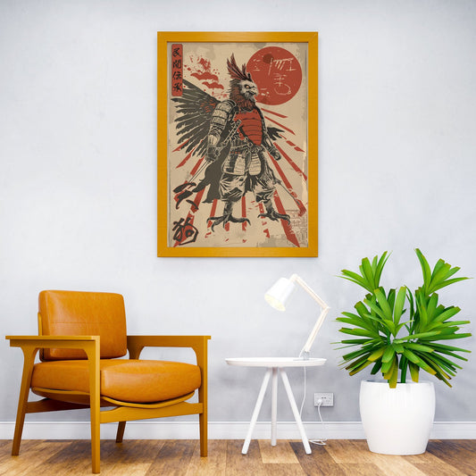Japan Tengu Warrior Bird Asian Style Poster | Wall Art for Home & Office | High-Quality Print - High-Quality Visual Display