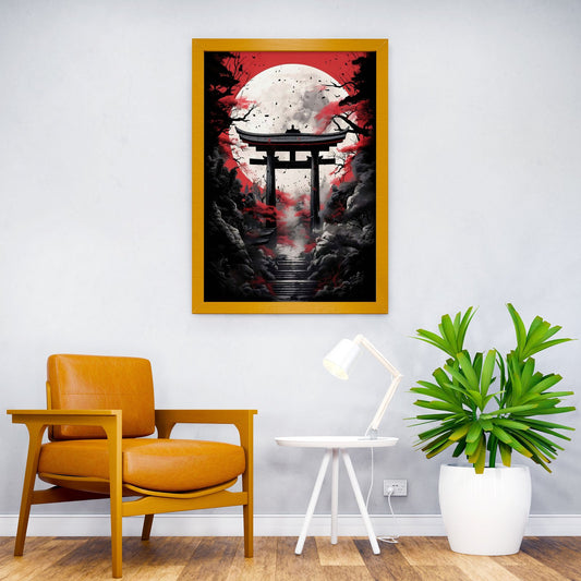 Japan Tori Landscape Asian Style Poster | Wall Art for Home & Office | High-Quality Print - High-Quality Visual Display