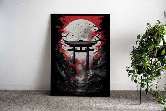 Japan Tori Landscape Asian Style Poster | Wall Art for Home & Office | High-Quality Print - High-Quality Visual Display