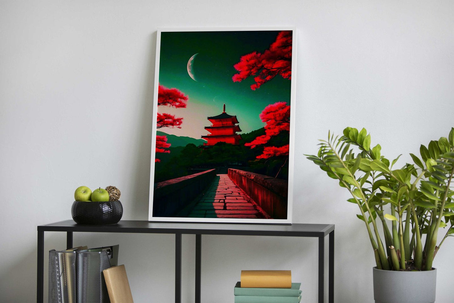 Japan View Castle Asian Style Poster | Wall Art for Home & Office | High-Quality Print - High-Quality Visual Display