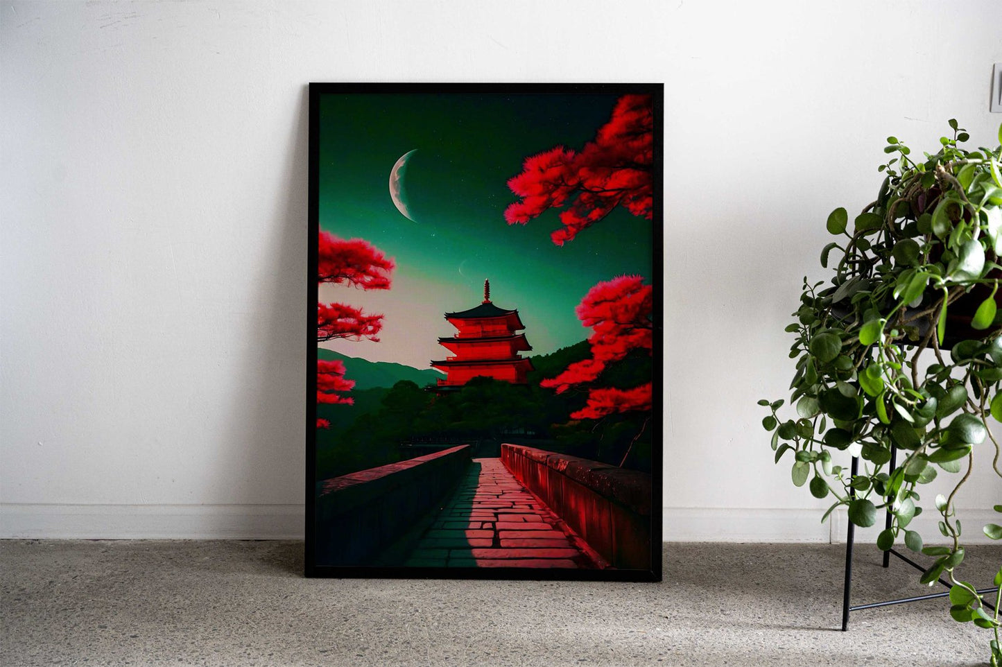 Japan View Castle Asian Style Poster | Wall Art for Home & Office | High-Quality Print - High-Quality Visual Display