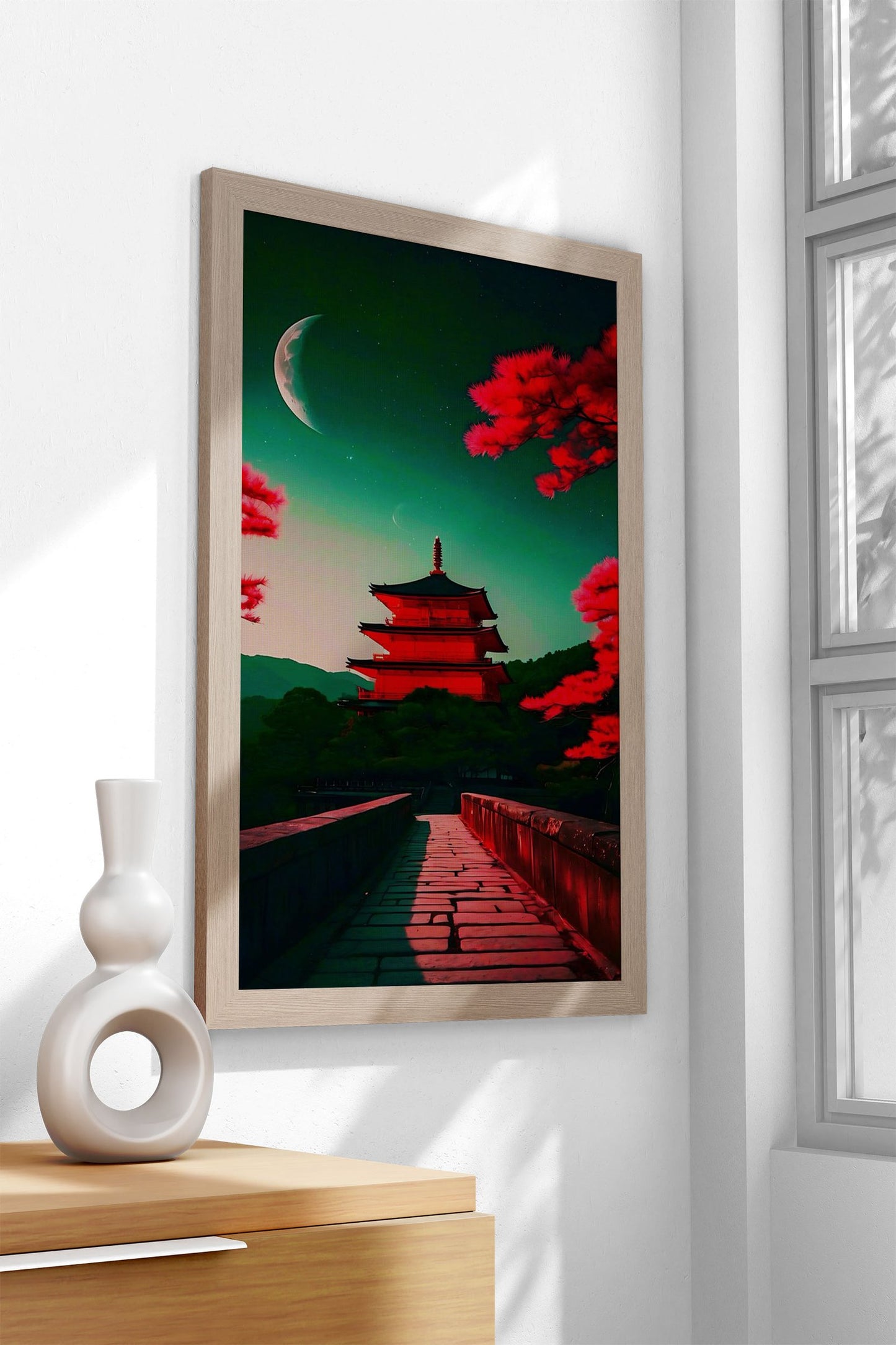 Japan View Castle Asian Style Poster | Wall Art for Home & Office | High-Quality Print - High-Quality Visual Display