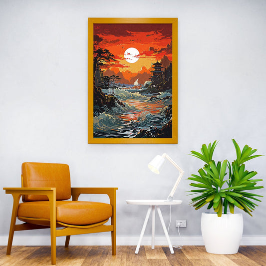 Japan Village Asian Style Poster | Wall Art for Home & Office | High-Quality Print - High-Quality Visual Display