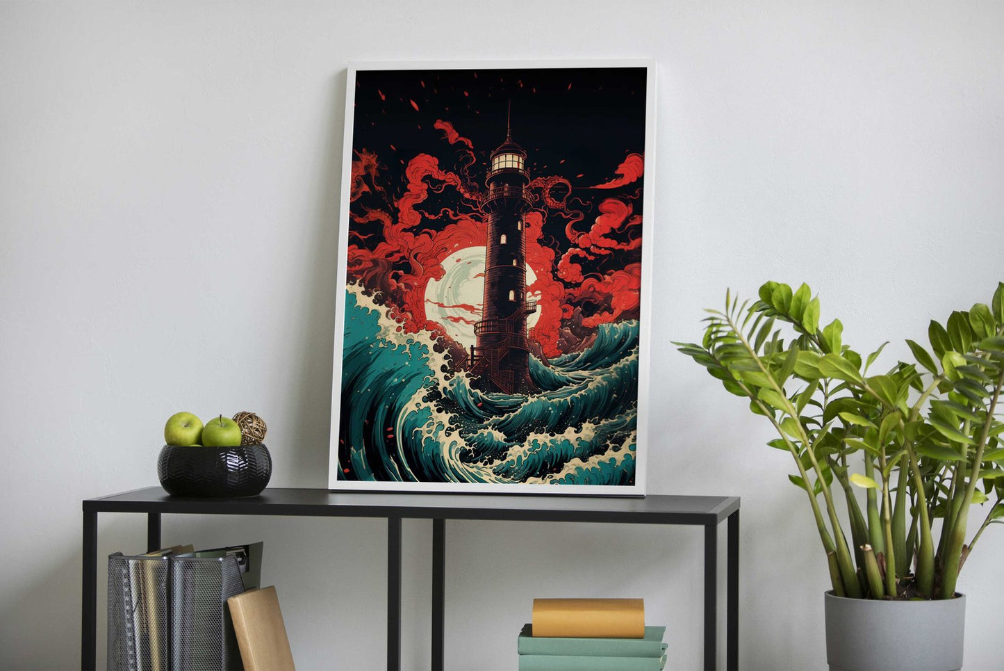 Japan Wave Sunset Asian Style Poster | Wall Art for Home & Office | High-Quality Print - High-Quality Visual Display