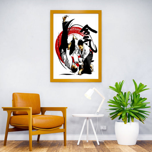 Japan fight Asian Style Poster | Wall Art for Home & Office | High-Quality Print - High-Quality Visual Display