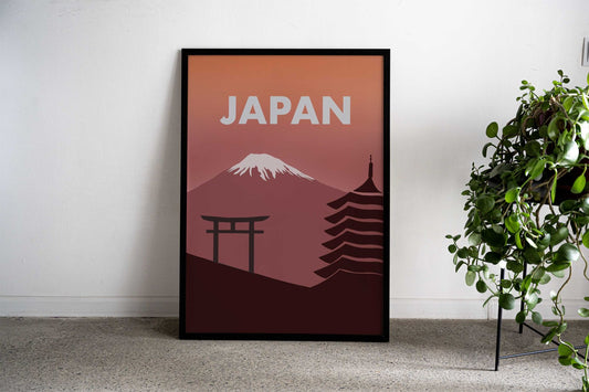 Japan temple Asian Style Poster | Wall Art for Home & Office | High-Quality Print - High-Quality Visual Display