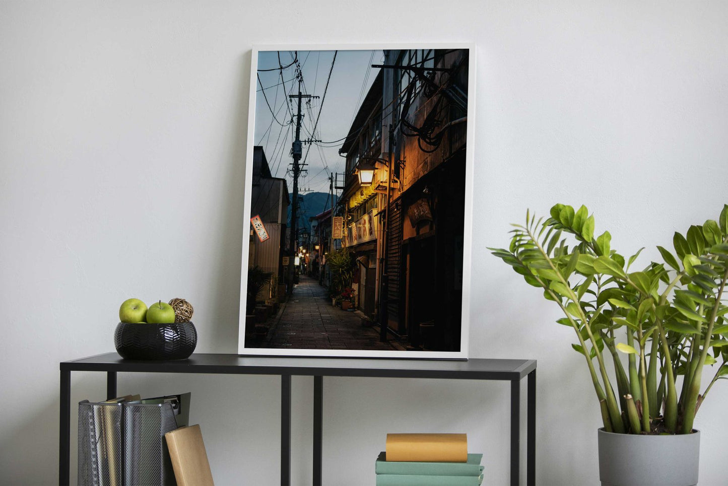 Japanese Alleyway at Dusk Asian Style Poster | Wall Art for Home & Office | High-Quality Print