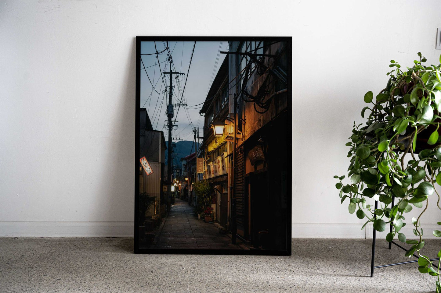Japanese Alleyway at Dusk Asian Style Poster | Wall Art for Home & Office | High-Quality Print
