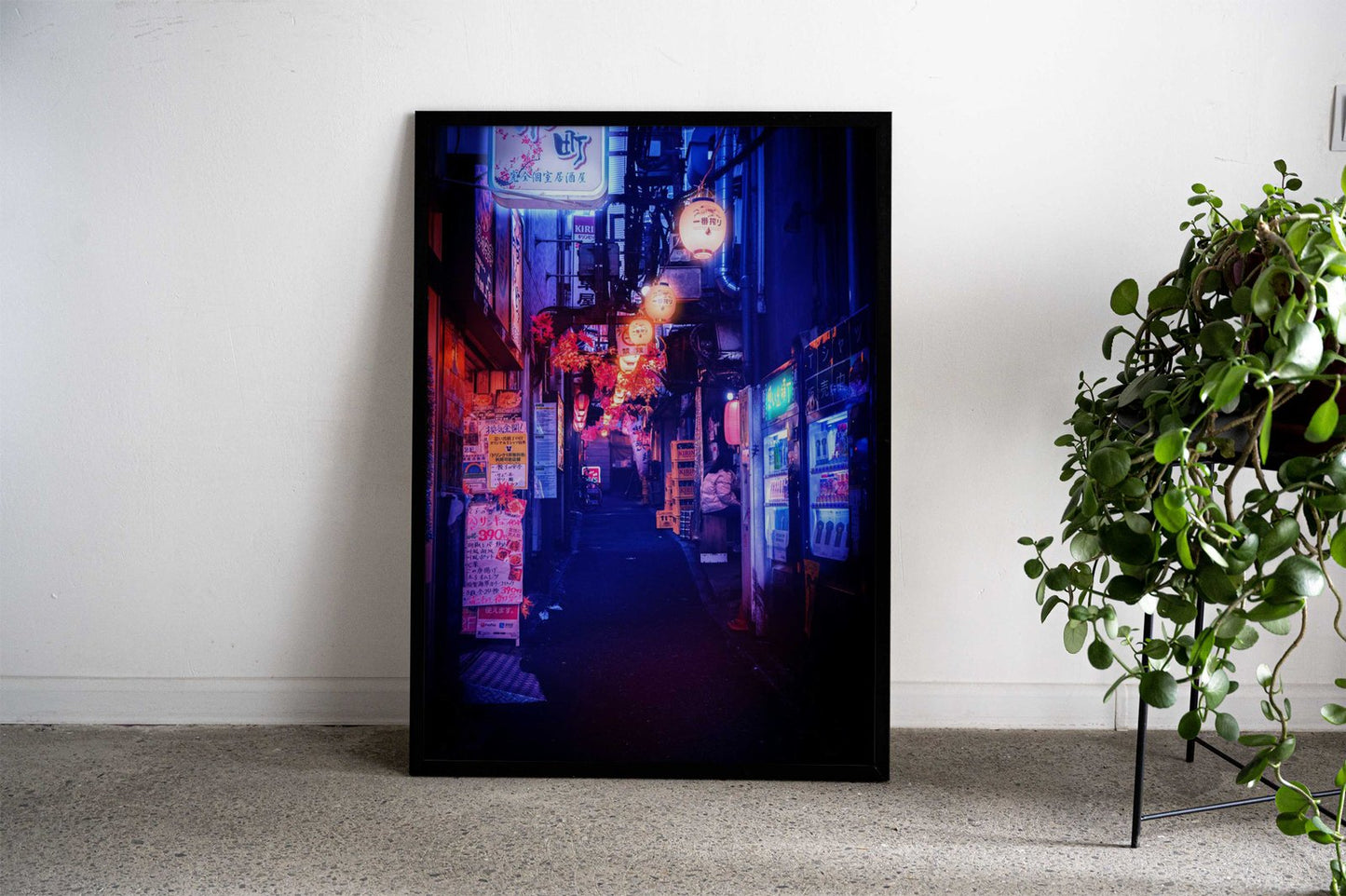 Japanese Alleyway at Night Asian Style Poster | Wall Art for Home & Office | High-Quality Print - High-Quality Visual Display