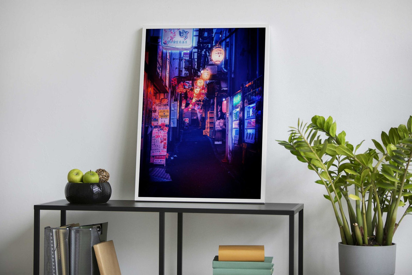 Japanese Alleyway at Night Asian Style Poster | Wall Art for Home & Office | High-Quality Print - High-Quality Visual Display