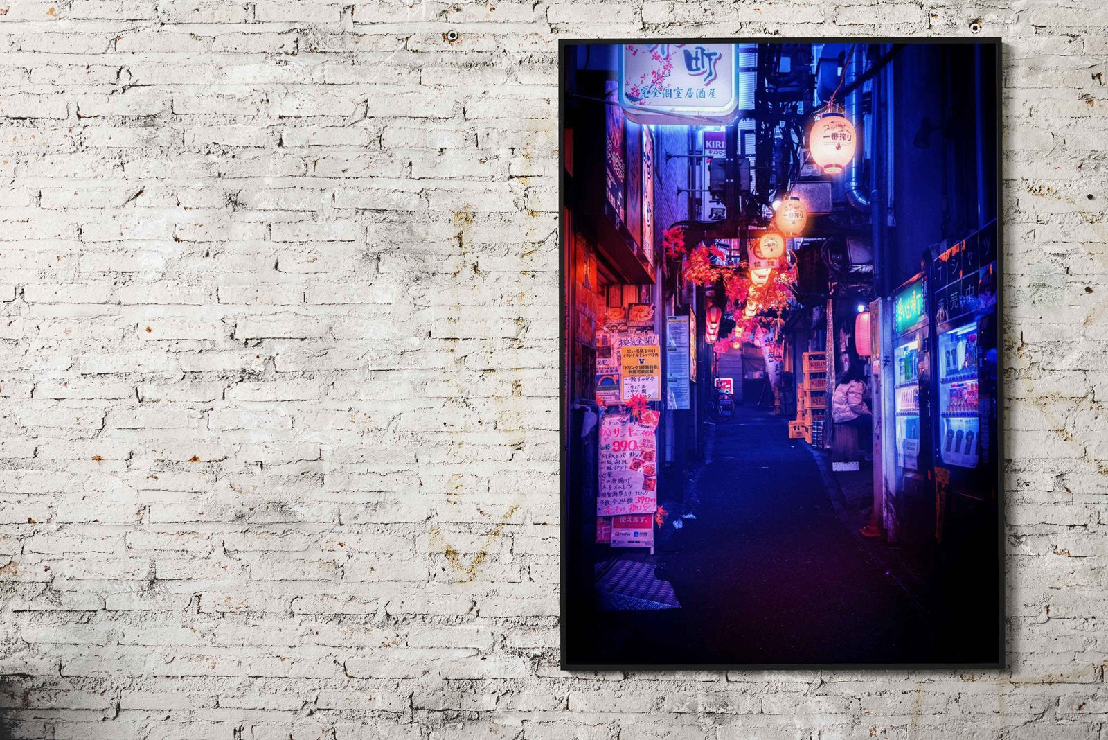 Japanese Alleyway at Night Asian Style Poster | Wall Art for Home & Office | High-Quality Print - High-Quality Visual Display